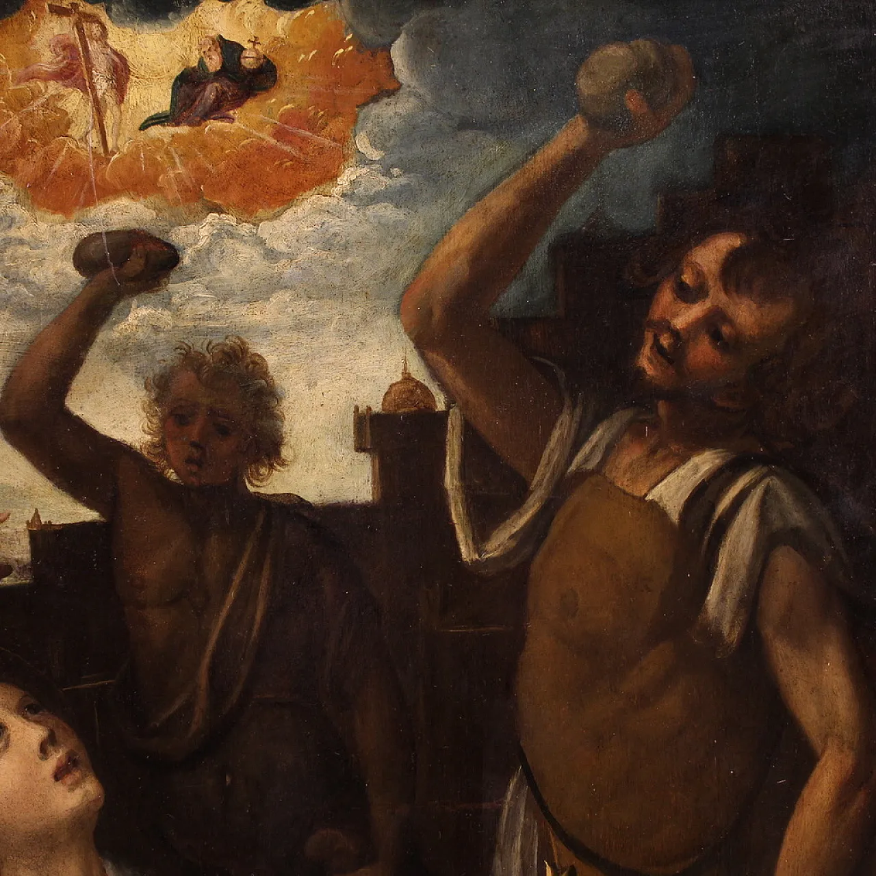 Dipinto Il martirio di Santo Stefano, '600 7