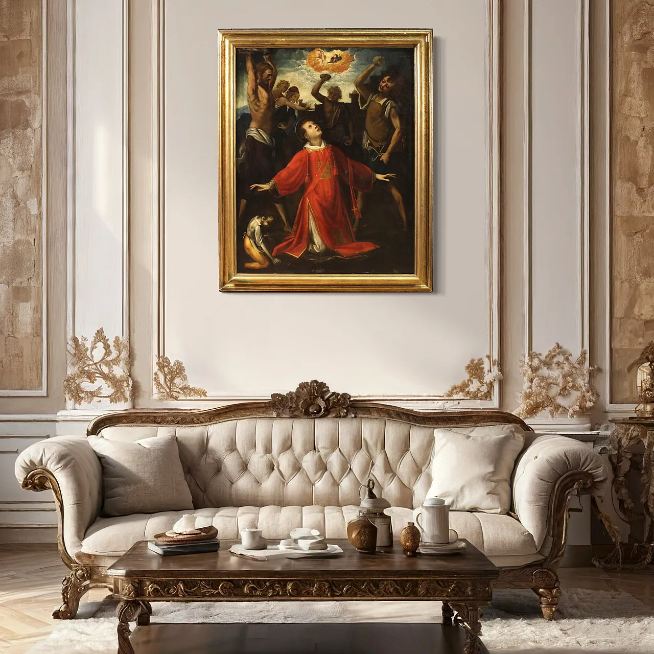 Dipinto Il martirio di Santo Stefano, '600 13