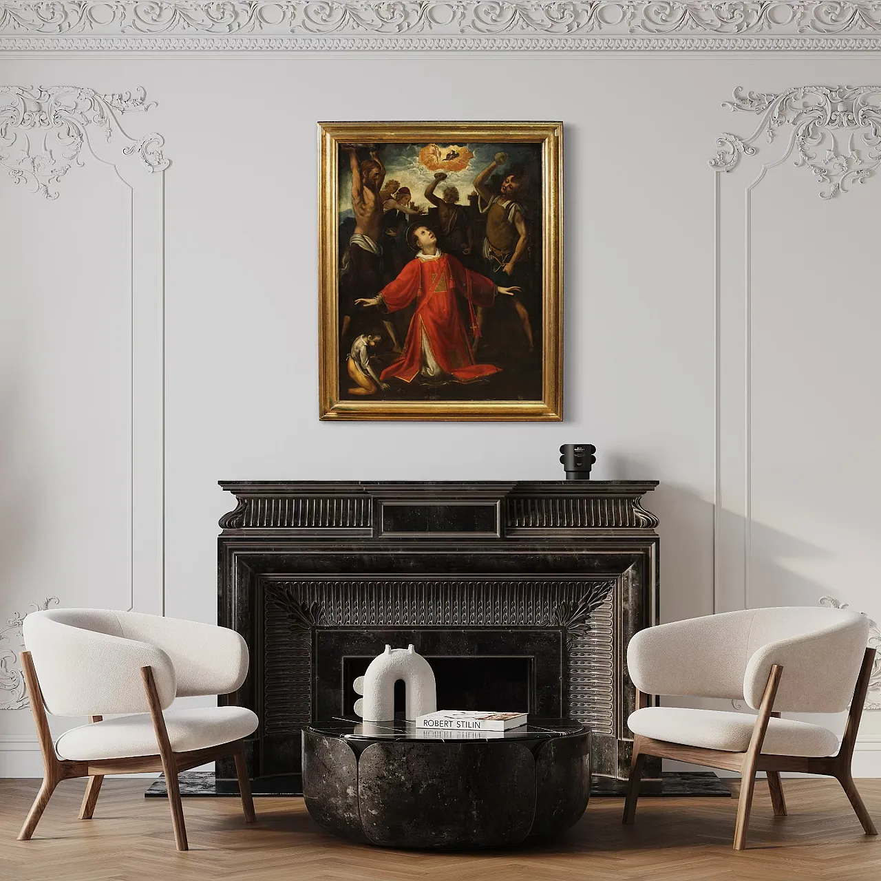 Dipinto Il martirio di Santo Stefano, '600 14