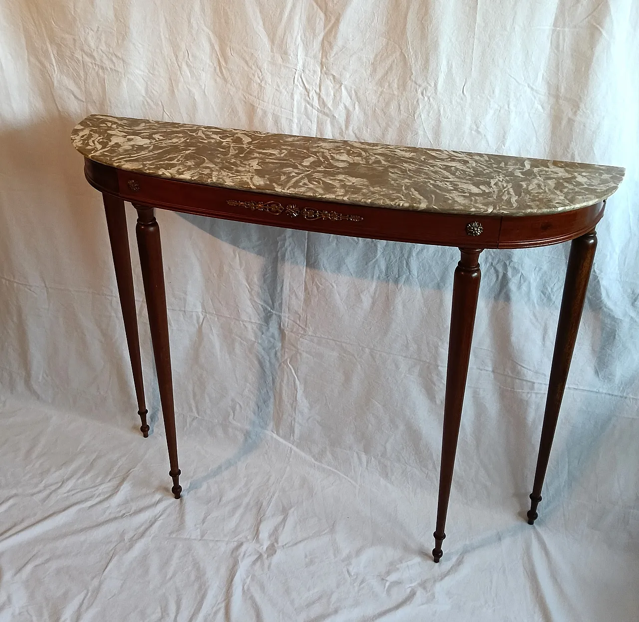 Consolle in stile con piano in marmo, '900 3