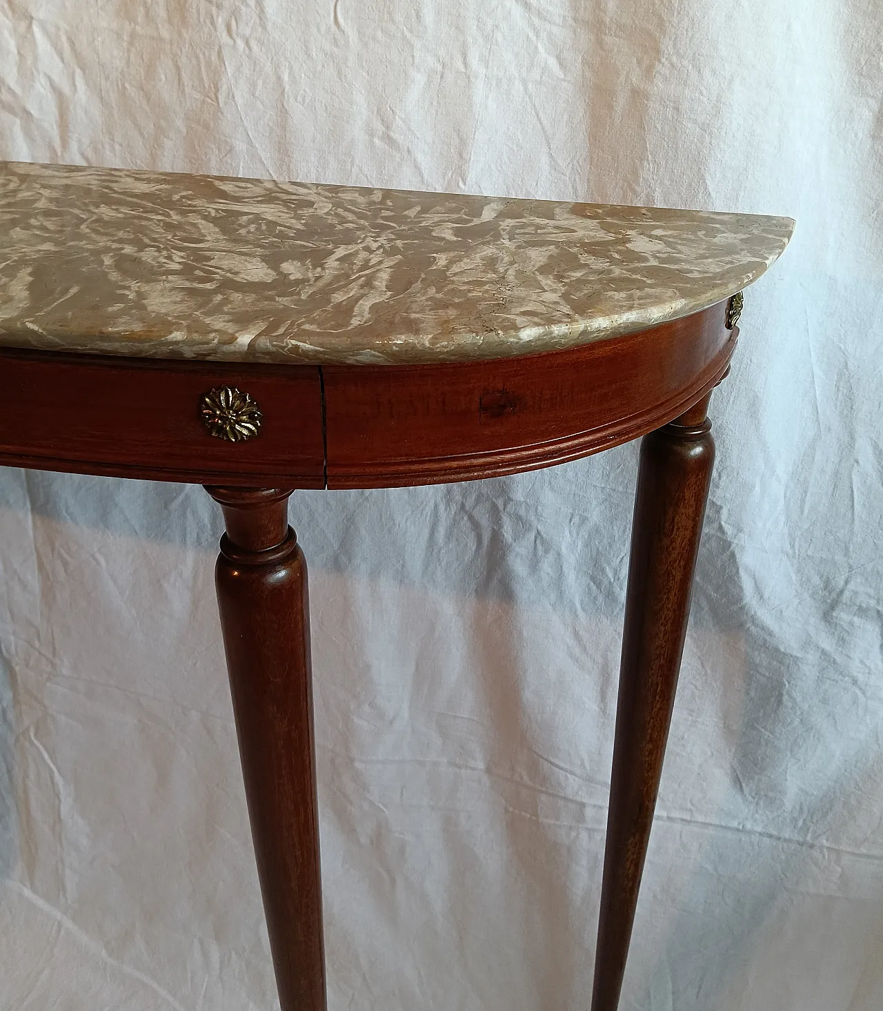 Consolle in stile con piano in marmo, '900 4