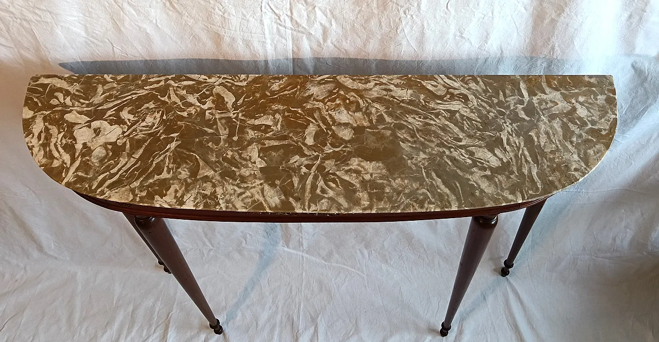 Consolle in stile con piano in marmo, '900 6