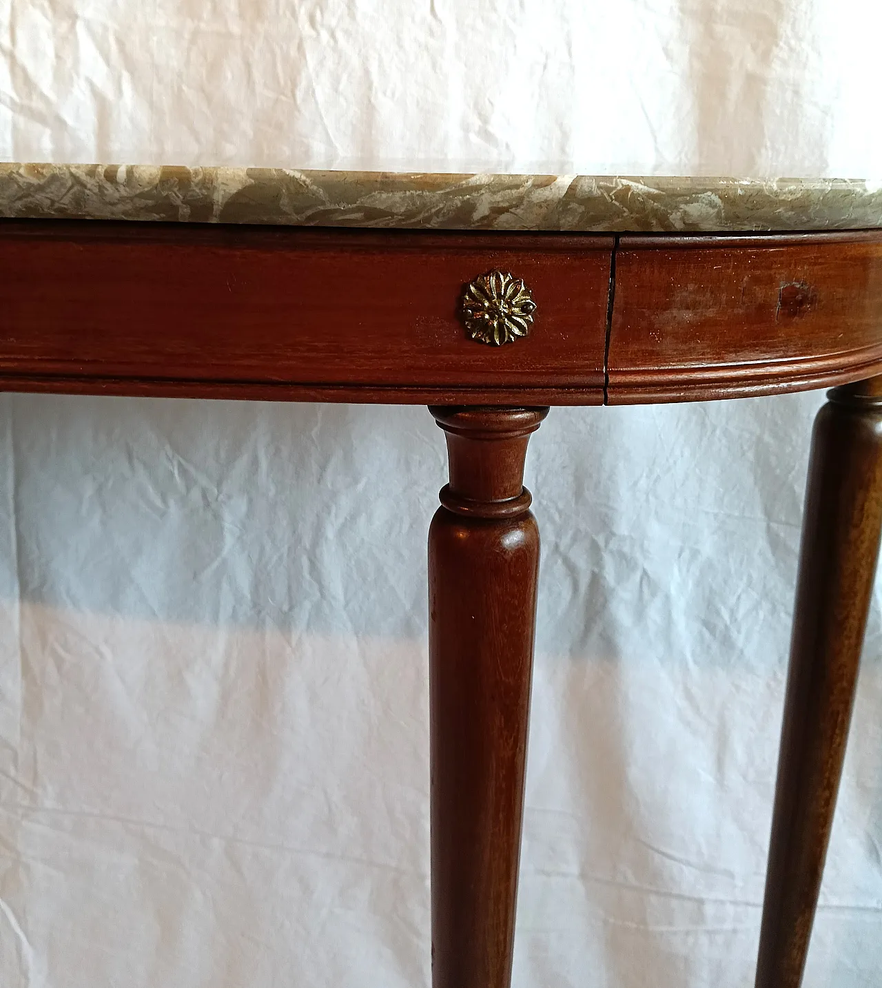 Consolle in stile con piano in marmo, '900 13