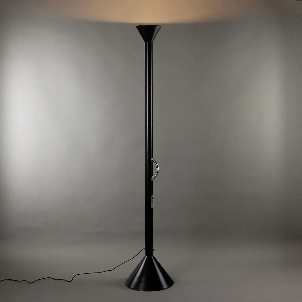 Callimaco floor lamp in steel by E. Sottsass for Artemide, 1980s 1