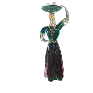 Figura di popolana in vetro di Murano di Fornace Salviati, anni '40