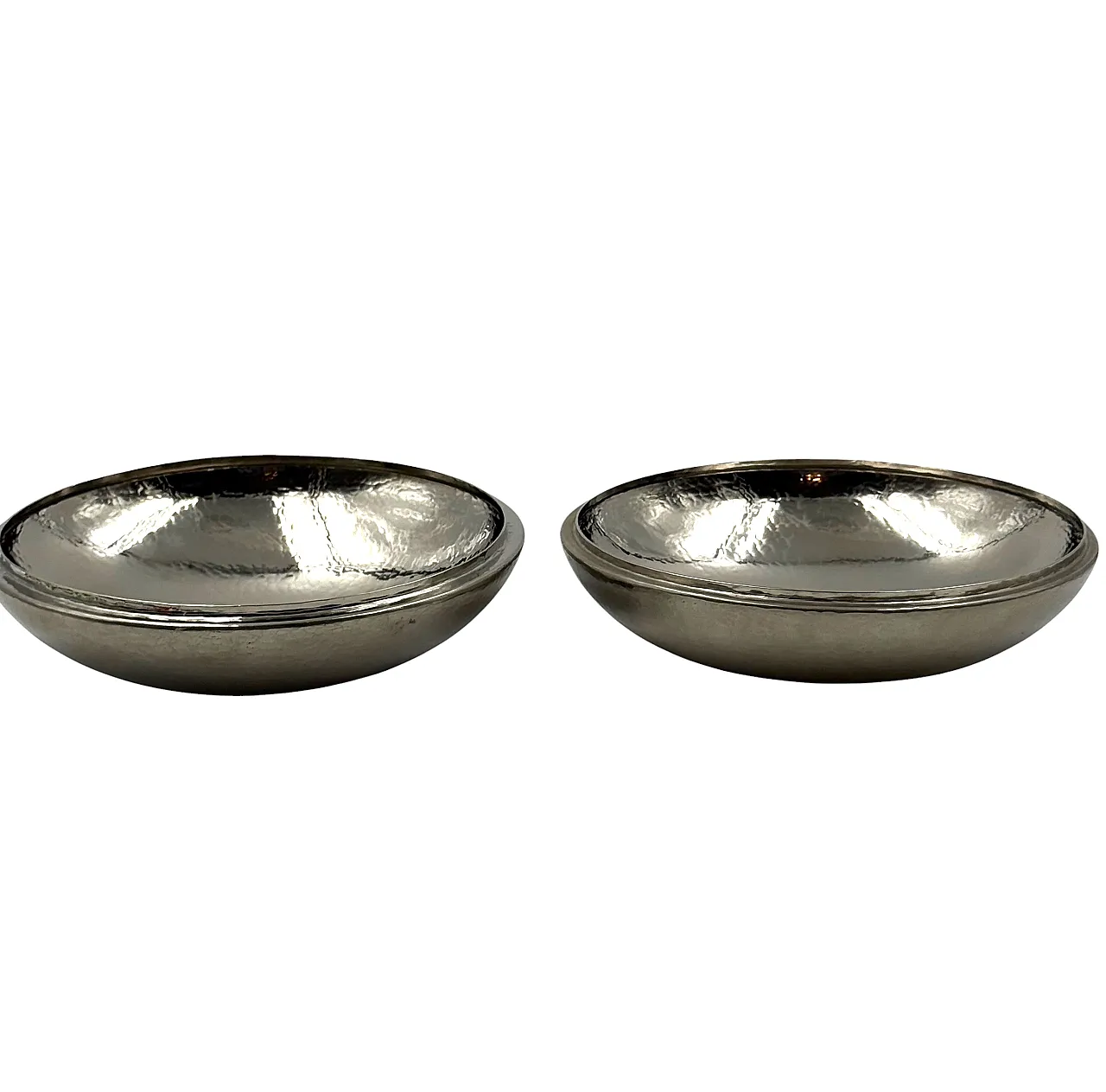 Midcentury Silver-Plated Hand-Hammered Brass Box, Zanetto Padua Italy 15