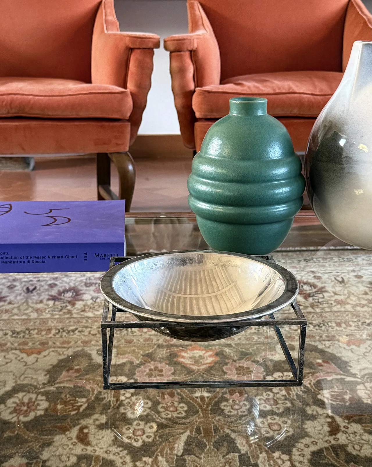 Mid-Century Modern Silver-Plated Bowl / Vide few, PM Italy 1970s 4