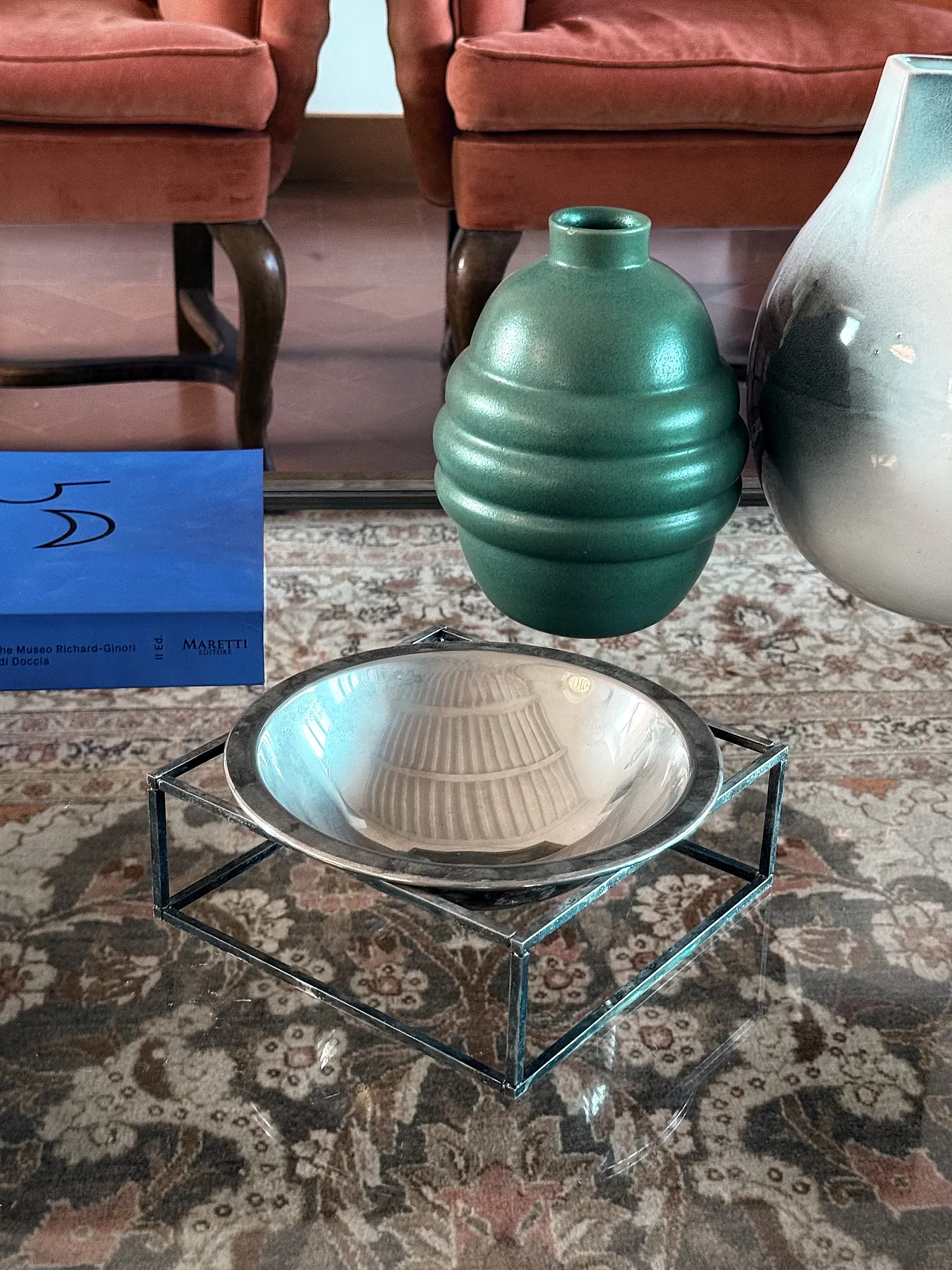 Mid-Century Modern Silver-Plated Bowl / Vide few, PM Italy 1970s 6