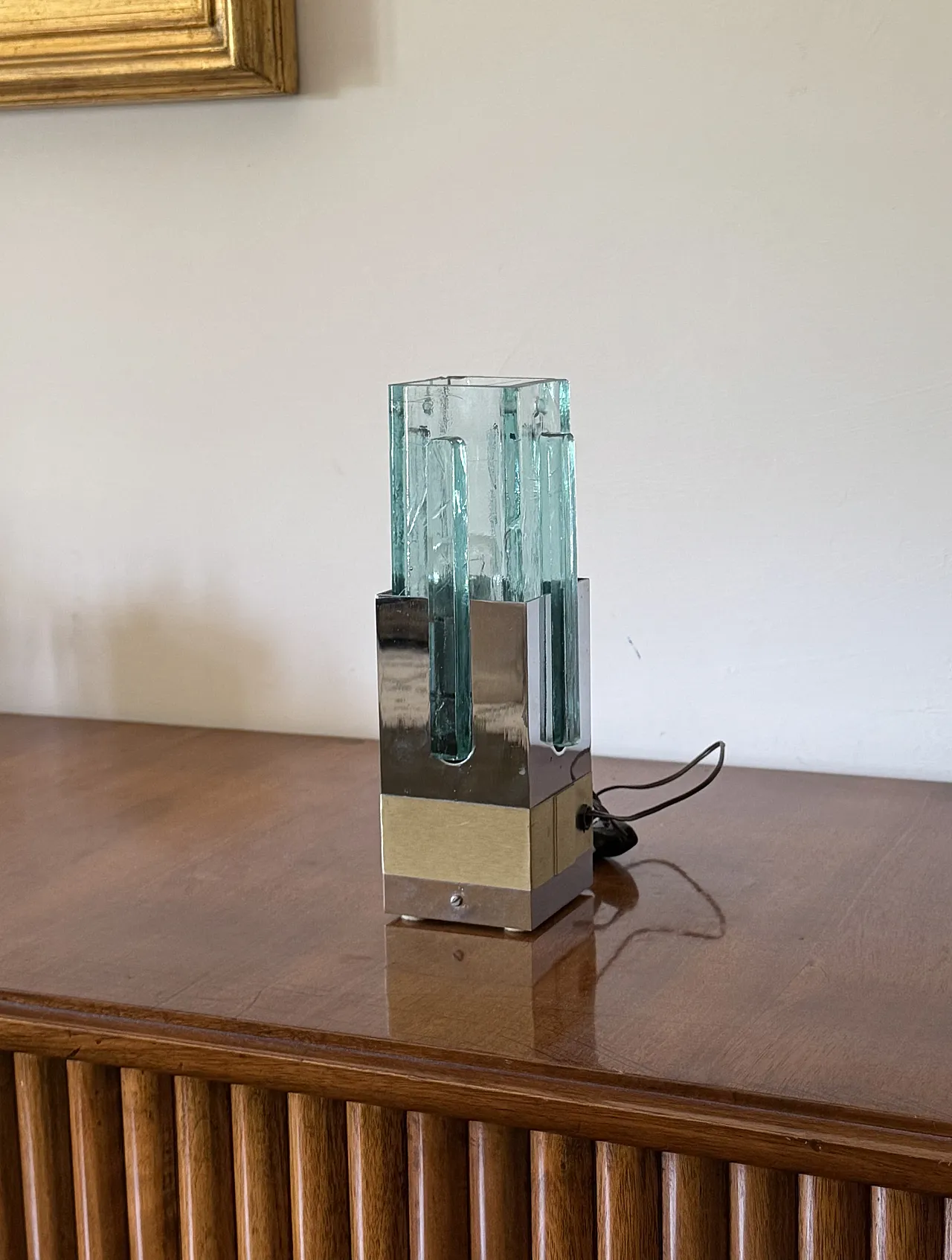 Hollywood Regency Table Lamp, Gaetano Sciolari Italy 1970s 3