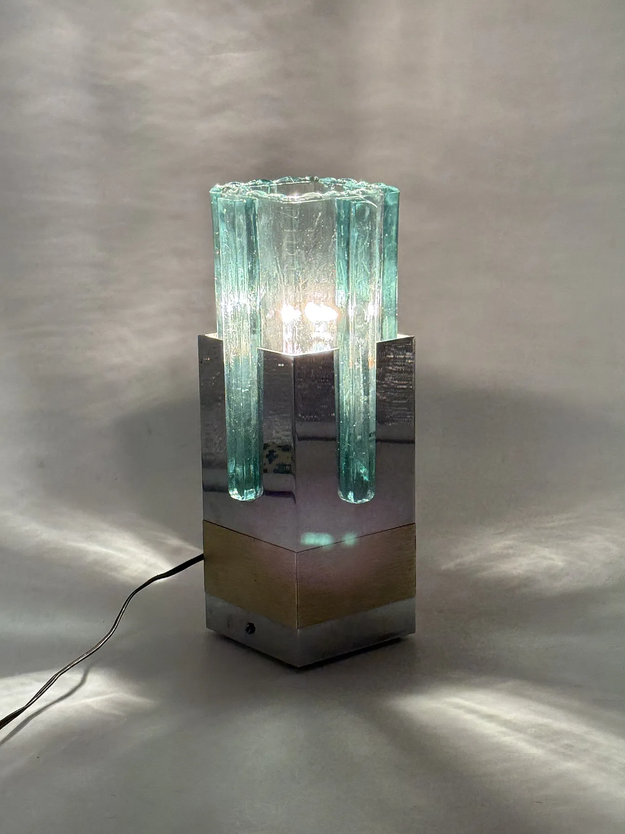 Hollywood Regency Table Lamp, Gaetano Sciolari Italy 1970s 13