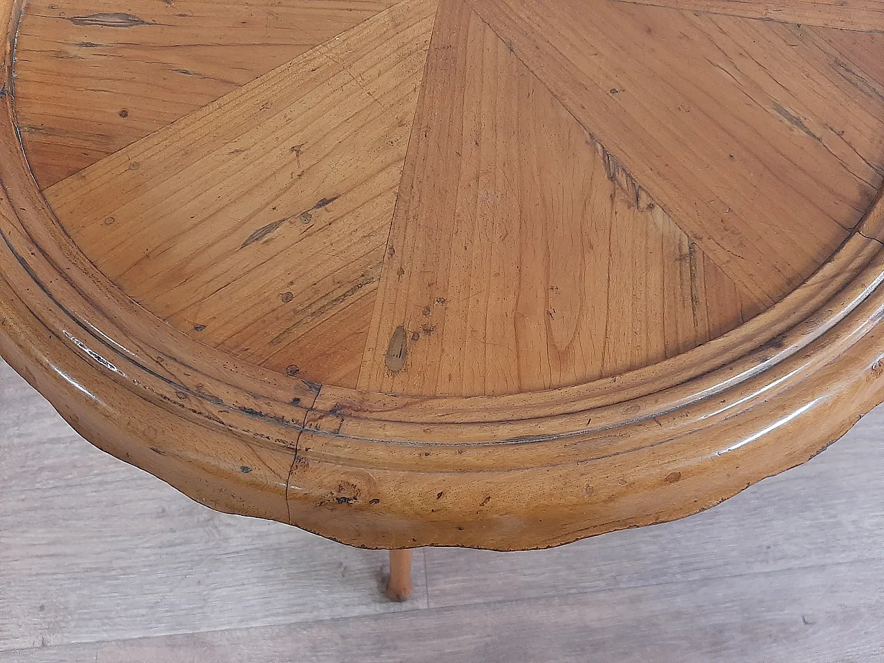 Coffeee table in original cherry trees, 50s 8