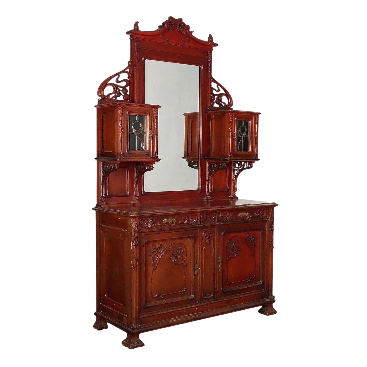 Credenza Liberty in noce, '800 11