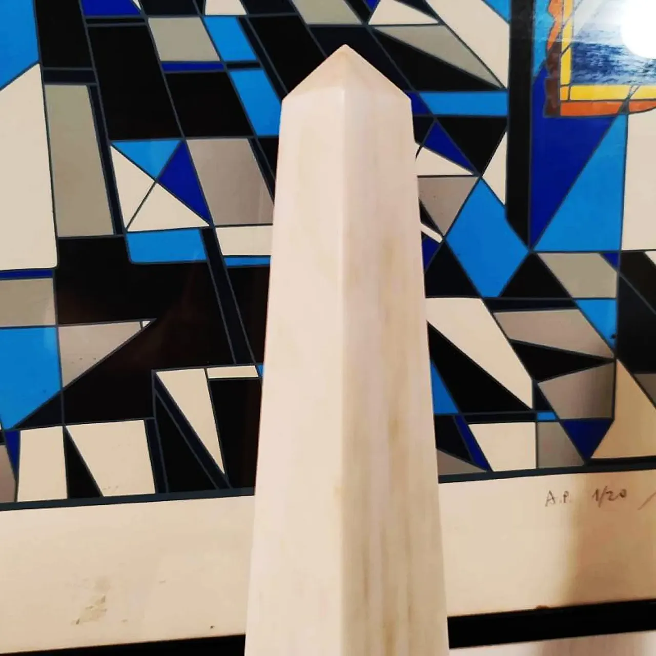 Coppia di grandi obelischi in marmo di Carrara, anni '70 5