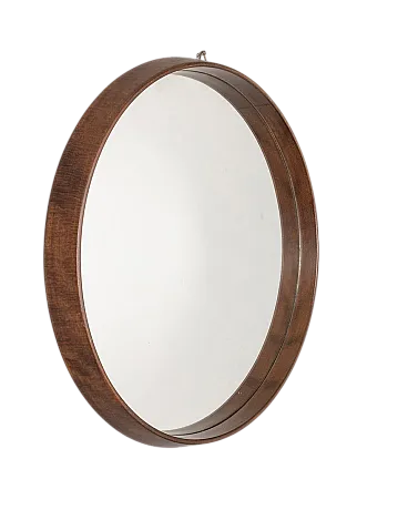 Specchio da parete in teak, anni '60