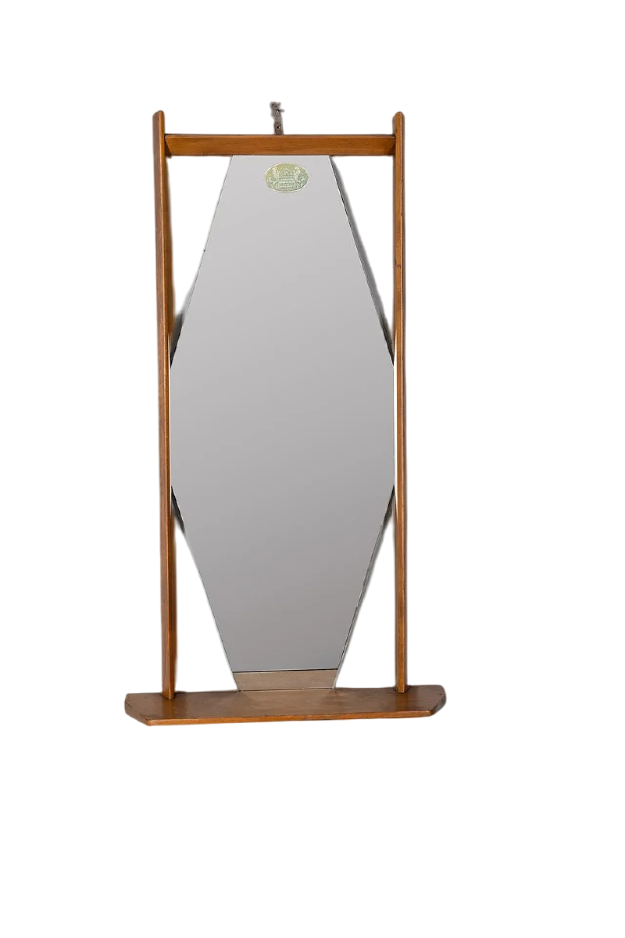 Specchio da parete con mensola, anni '60 11