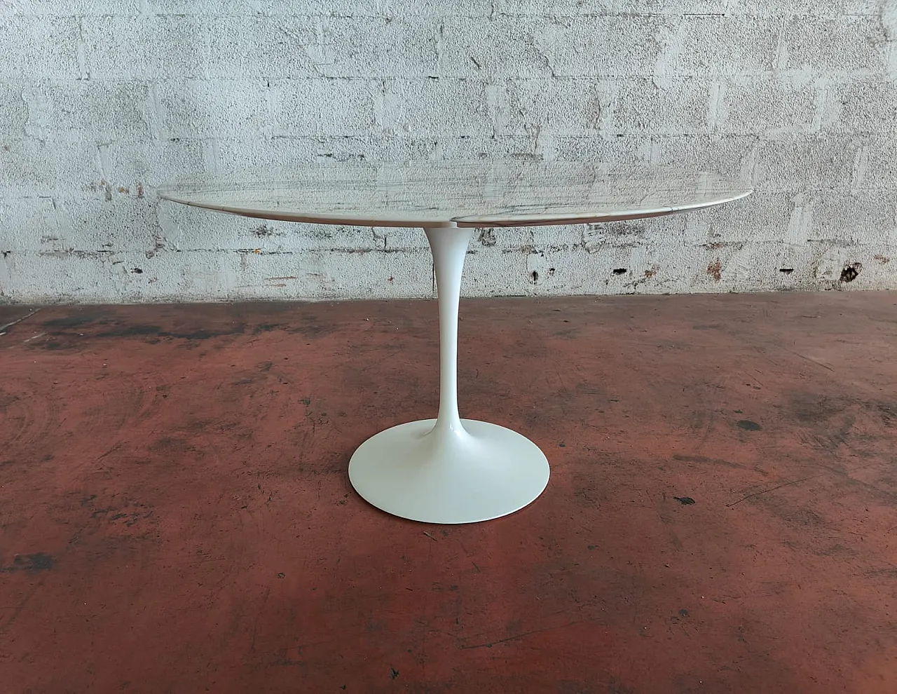 Tavolo Tulip Knoll International - Marmo Arabescato Dia.CM 120 2