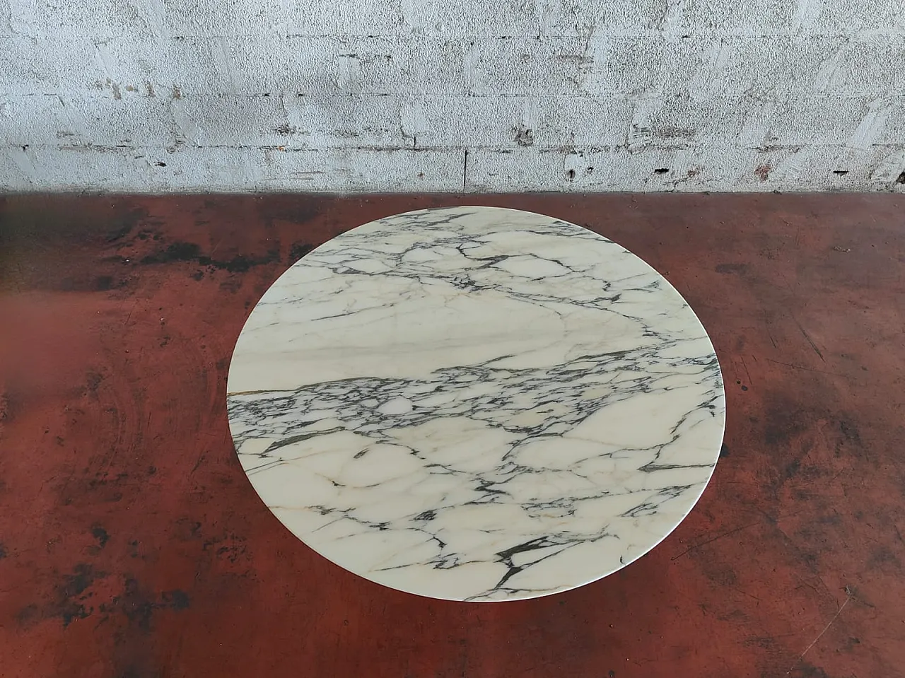 Tavolo Tulip Knoll International - Marmo Arabescato Dia.CM 120 5