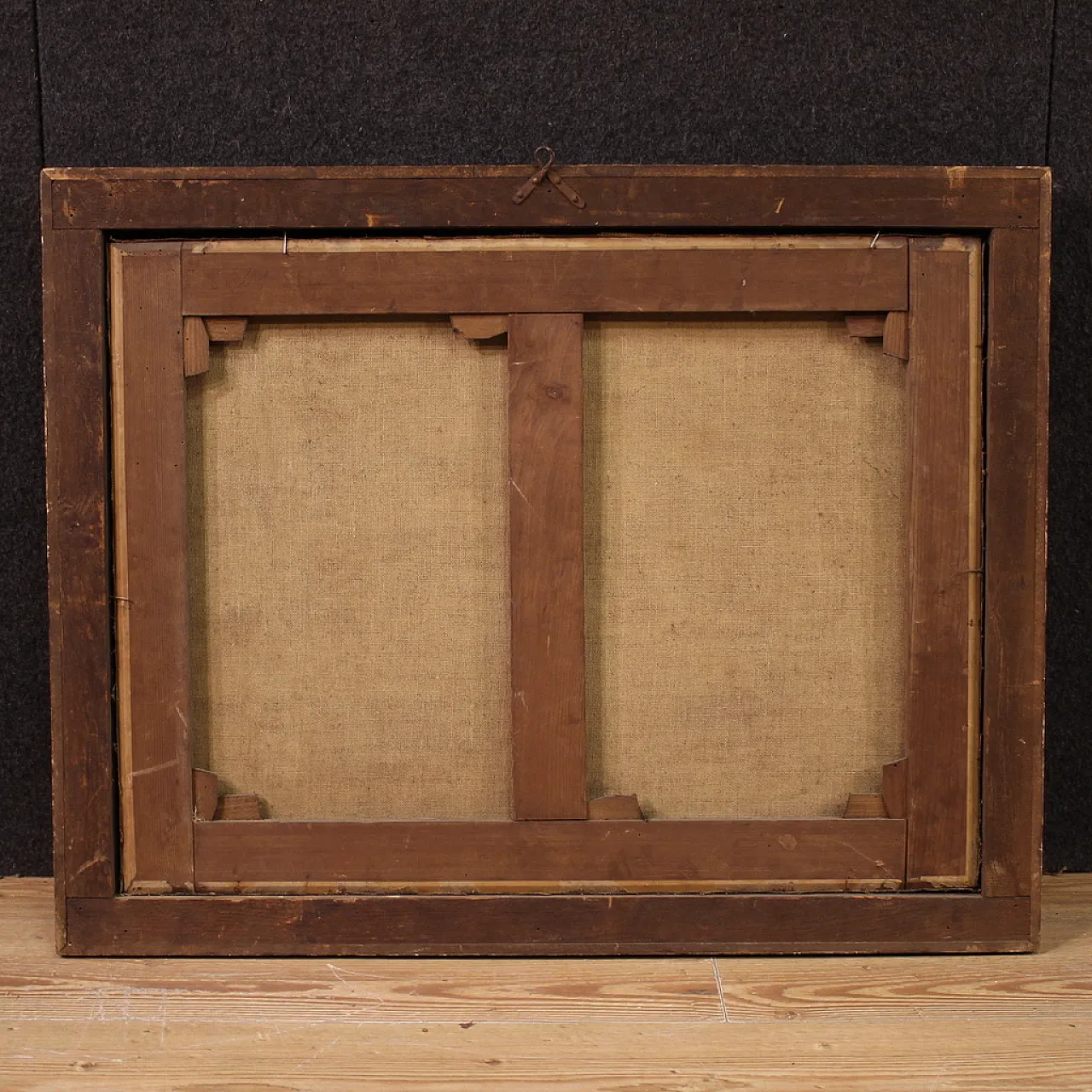 Paesaggio con scena pastorale, olio su tela, scuola romana, '600 8