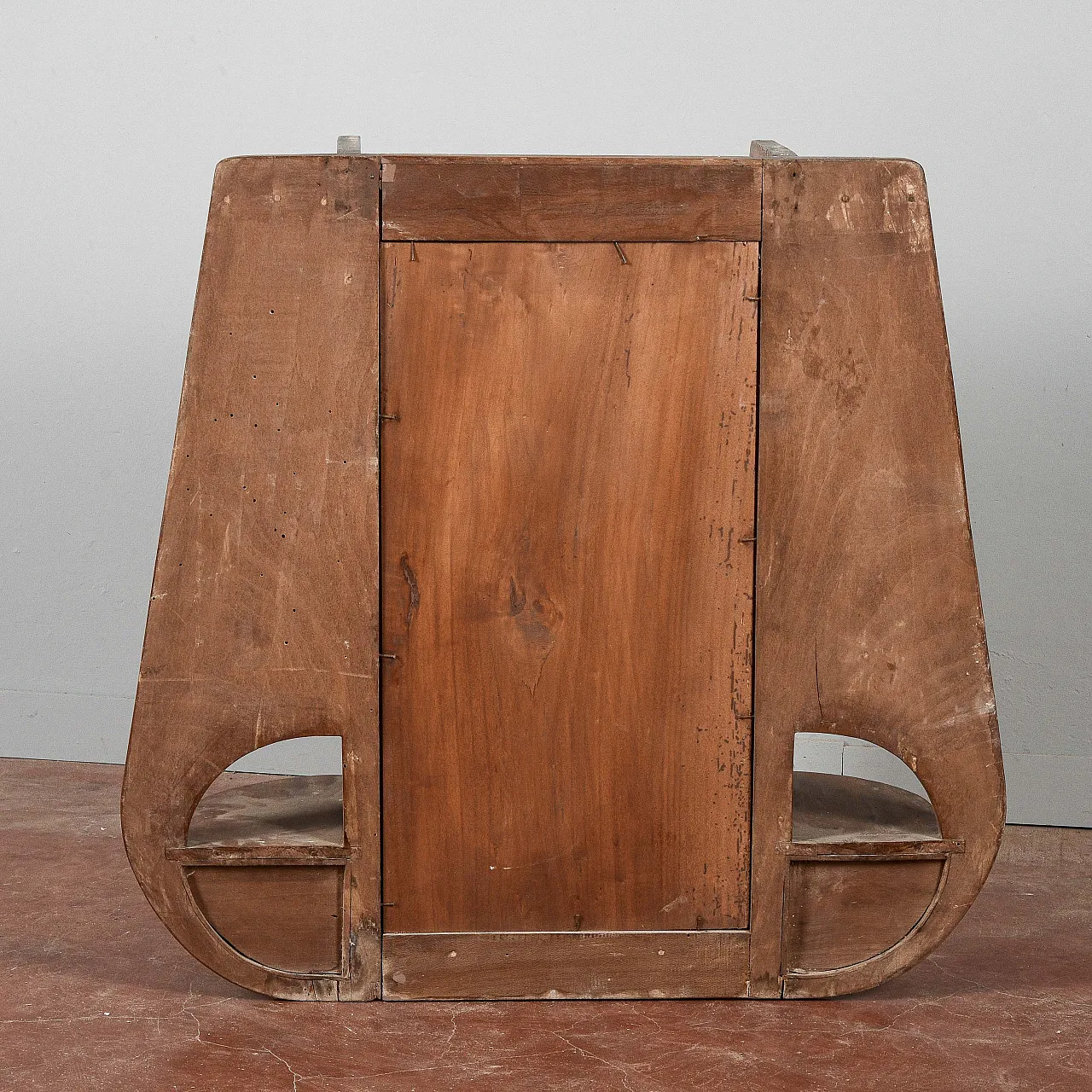 Vetrina teca in stile Liberty in legno, primo '900 5