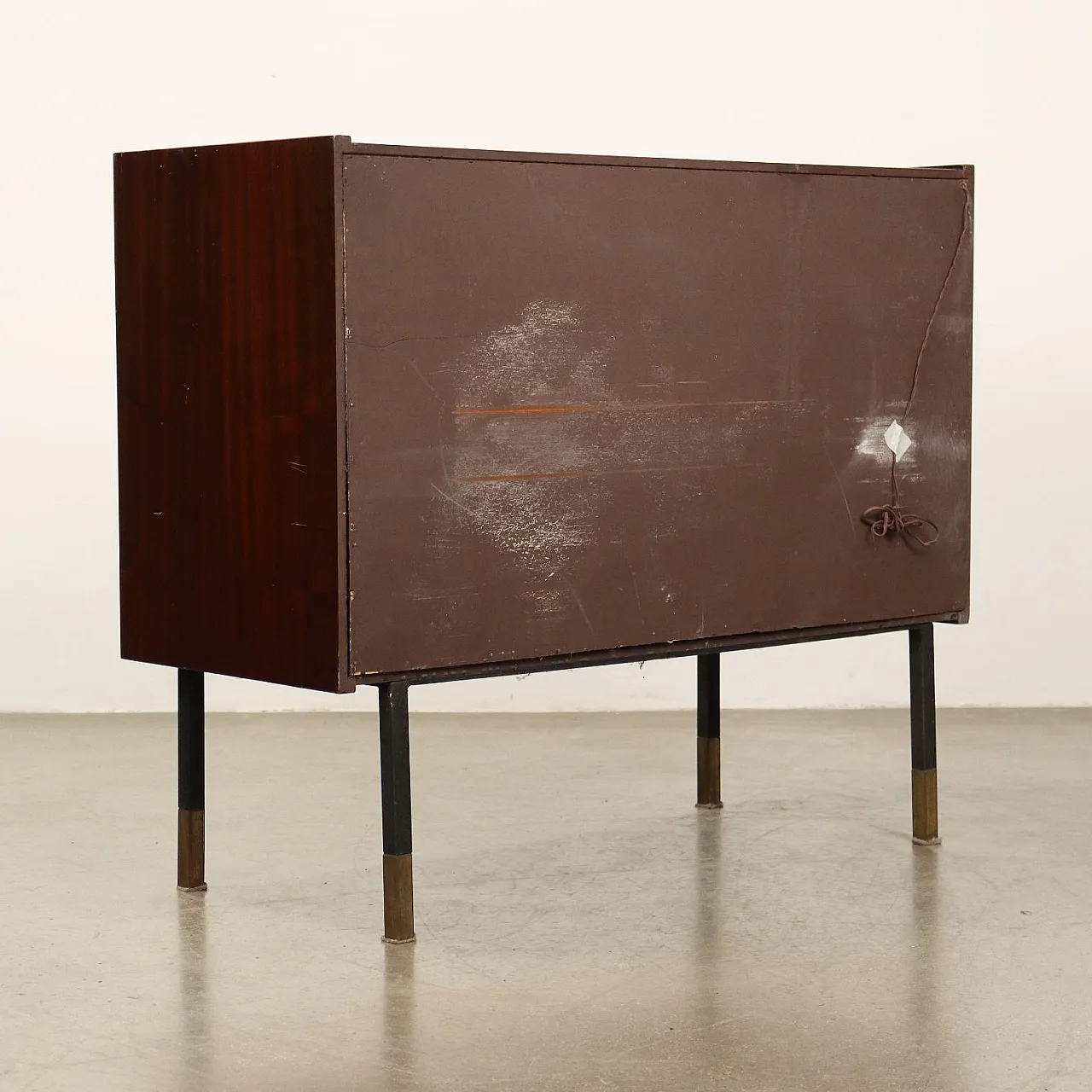 Piccolo mobile bar in mogano impiallacciato, anni '60 7