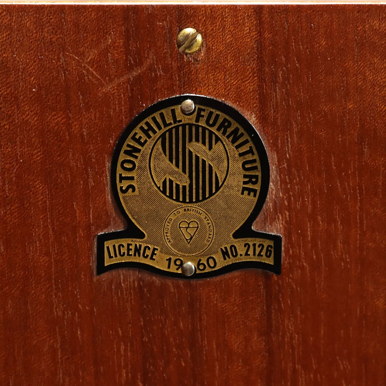 Credenza impiallacciata in teak, anni '60 7