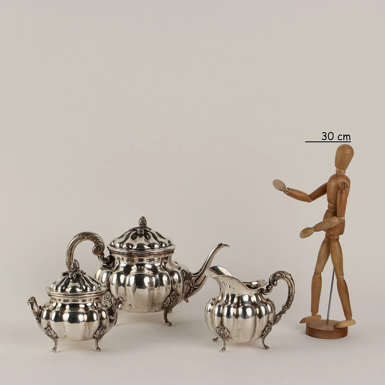 Servizio da tè in argento, '900 2