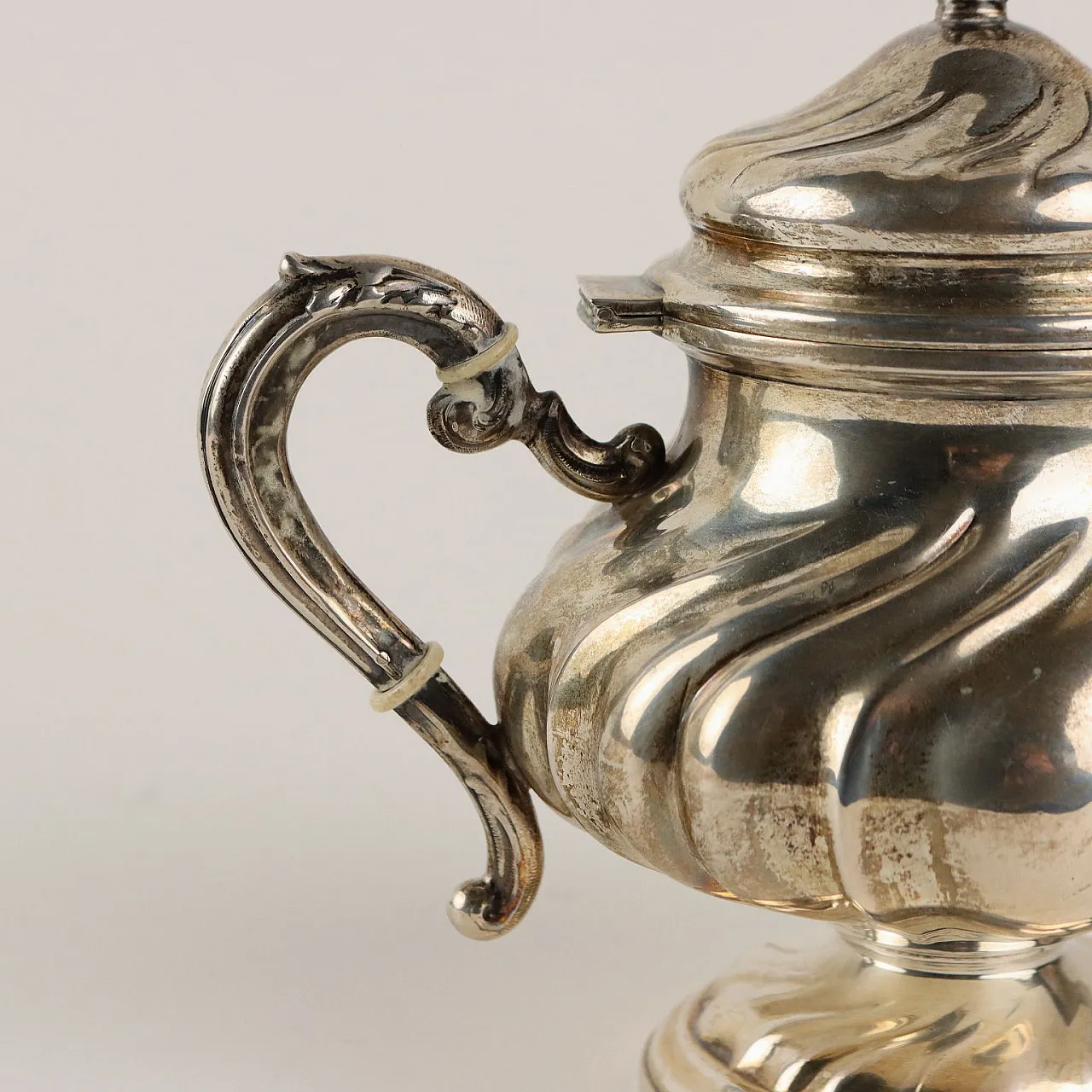 Teiera in argento, metà '900 5