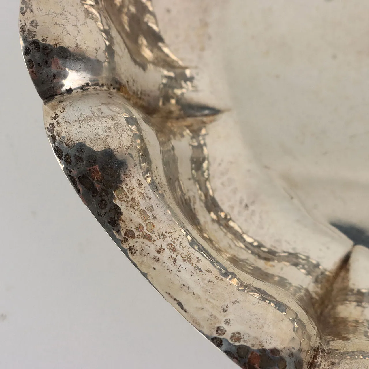 Silver bowl by Sandonà Aurelio, 20th century 4