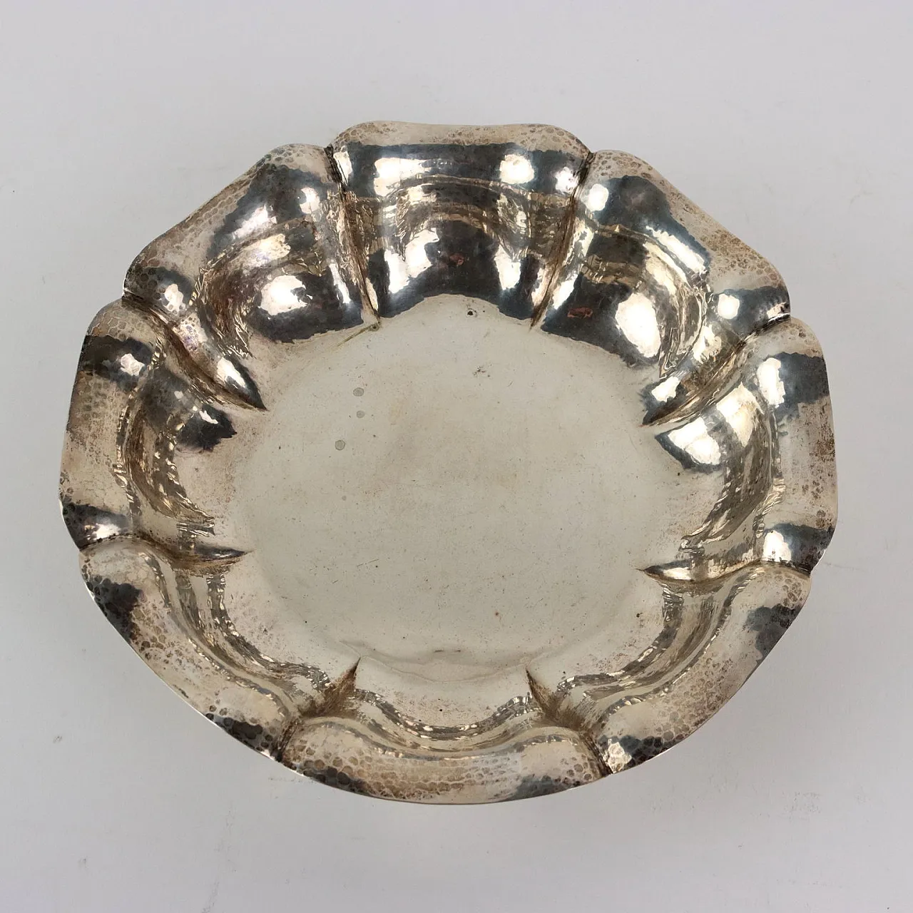 Silver bowl by Sandonà Aurelio, 20th century 5
