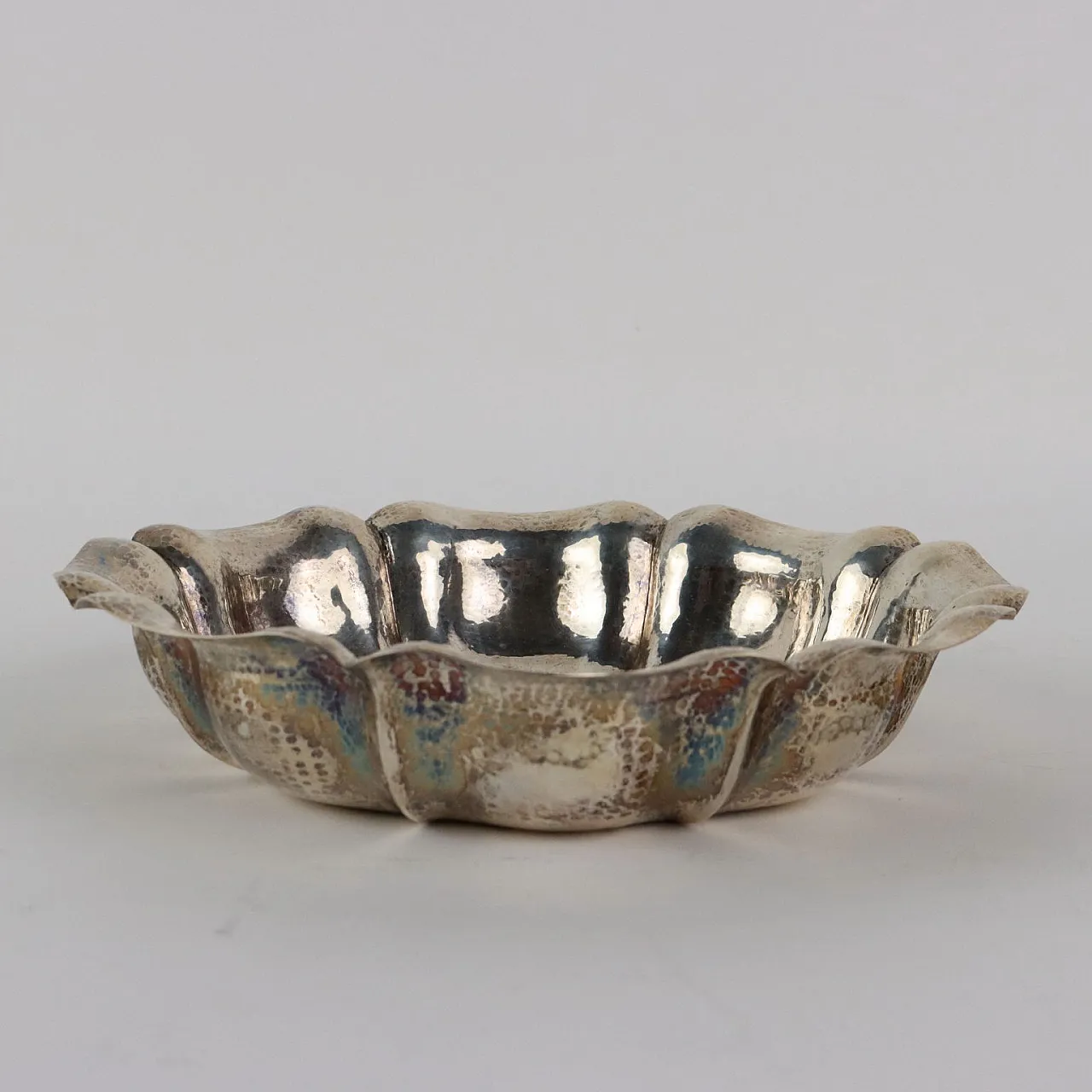 Silver bowl by Sandonà Aurelio, 20th century 6