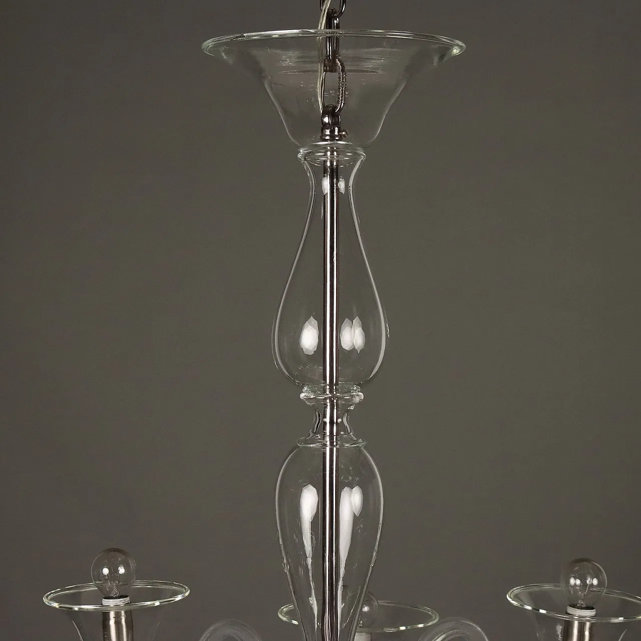 Lampadario veneziano in vetro soffiato, '900 6