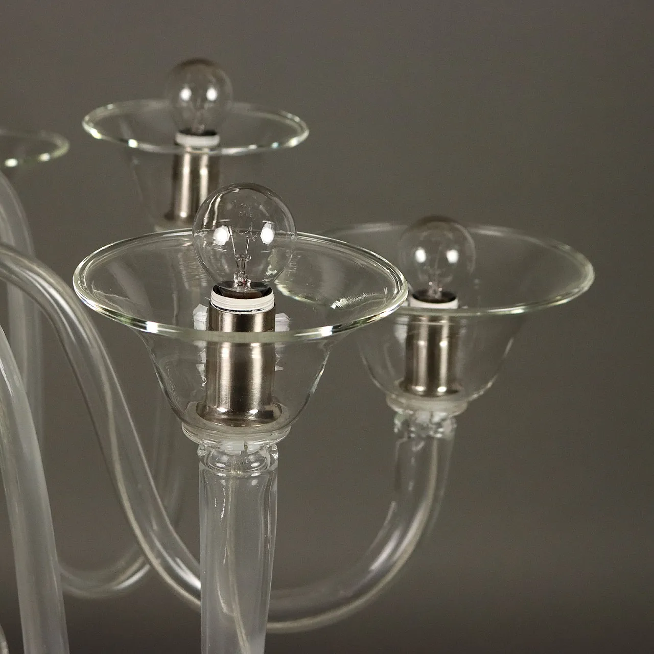 Lampadario veneziano in vetro soffiato, '900 7
