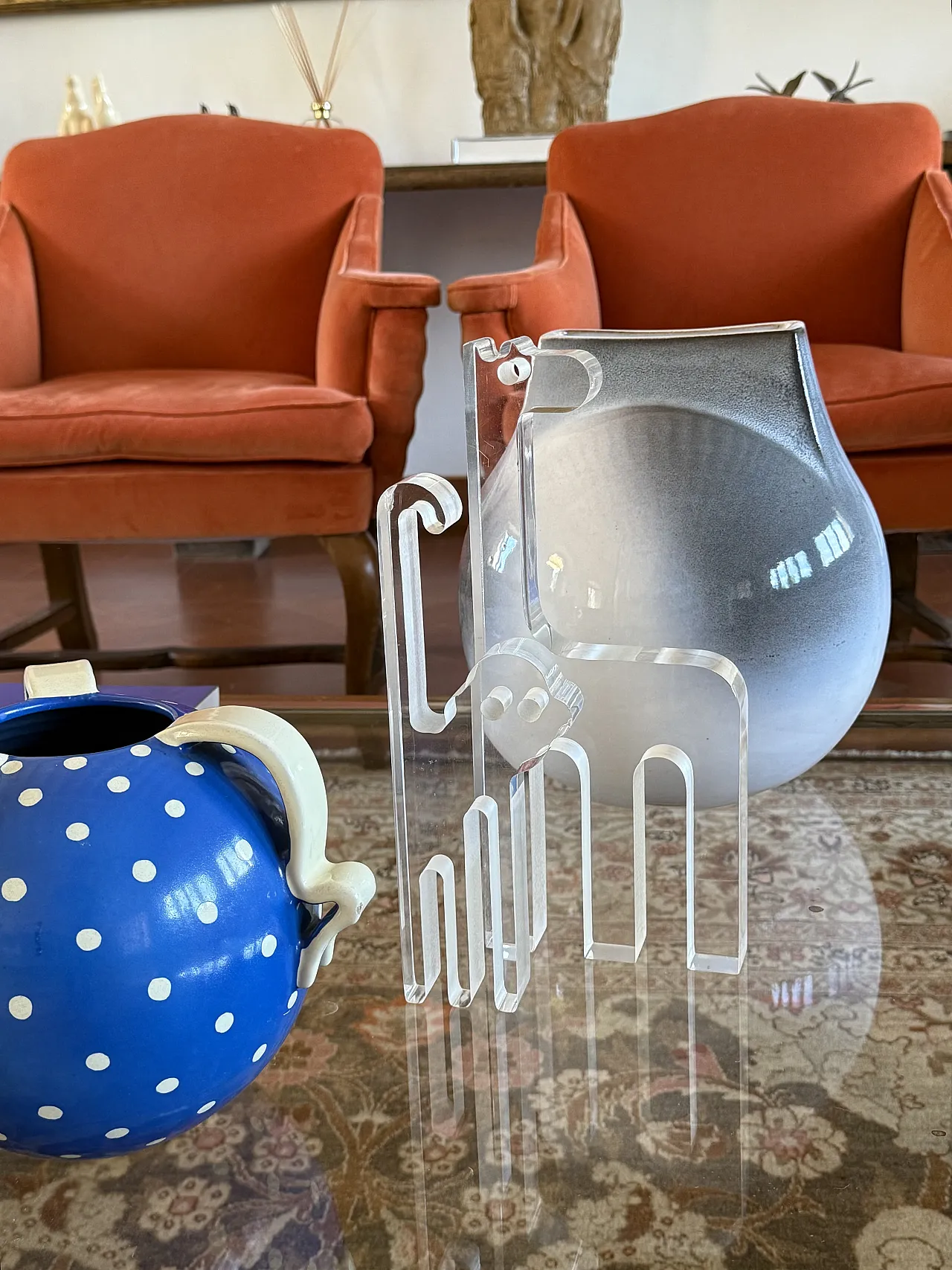 Silvio Russo, lucite monkey sculpture, Guzzini Italy 1970s 4