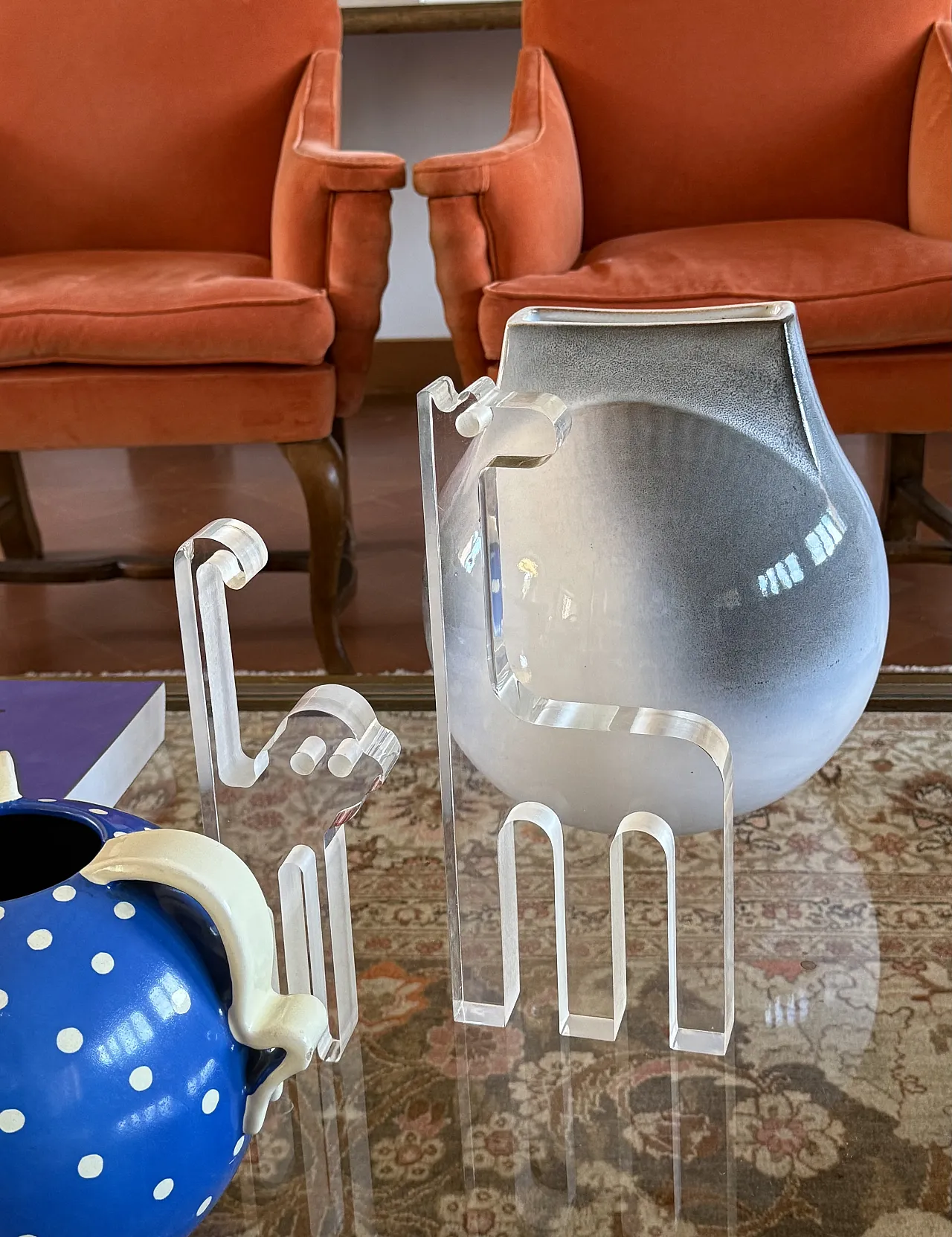 Silvio Russo, lucite monkey sculpture, Guzzini Italy 1970s 5