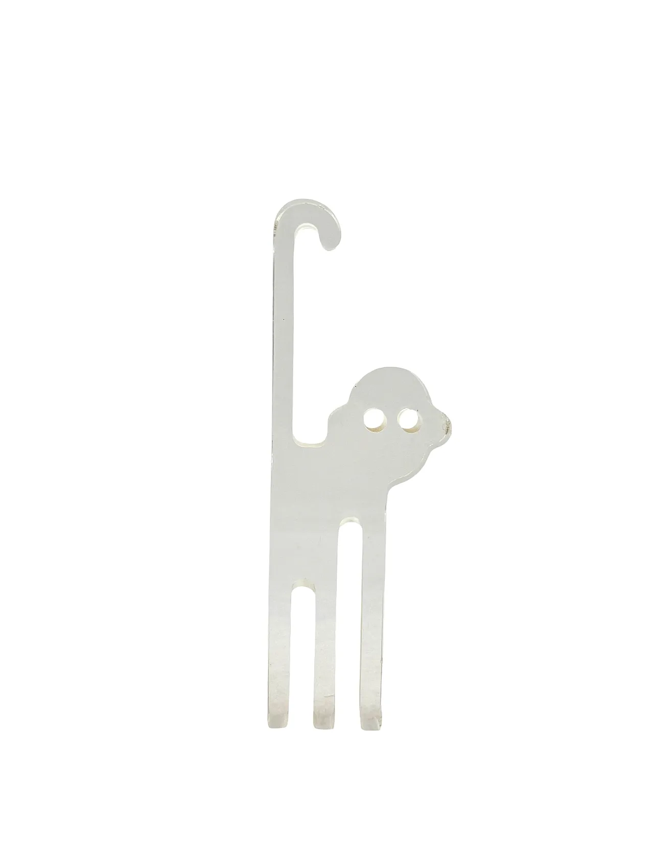 Silvio Russo, lucite monkey sculpture, Guzzini Italy 1970s 7