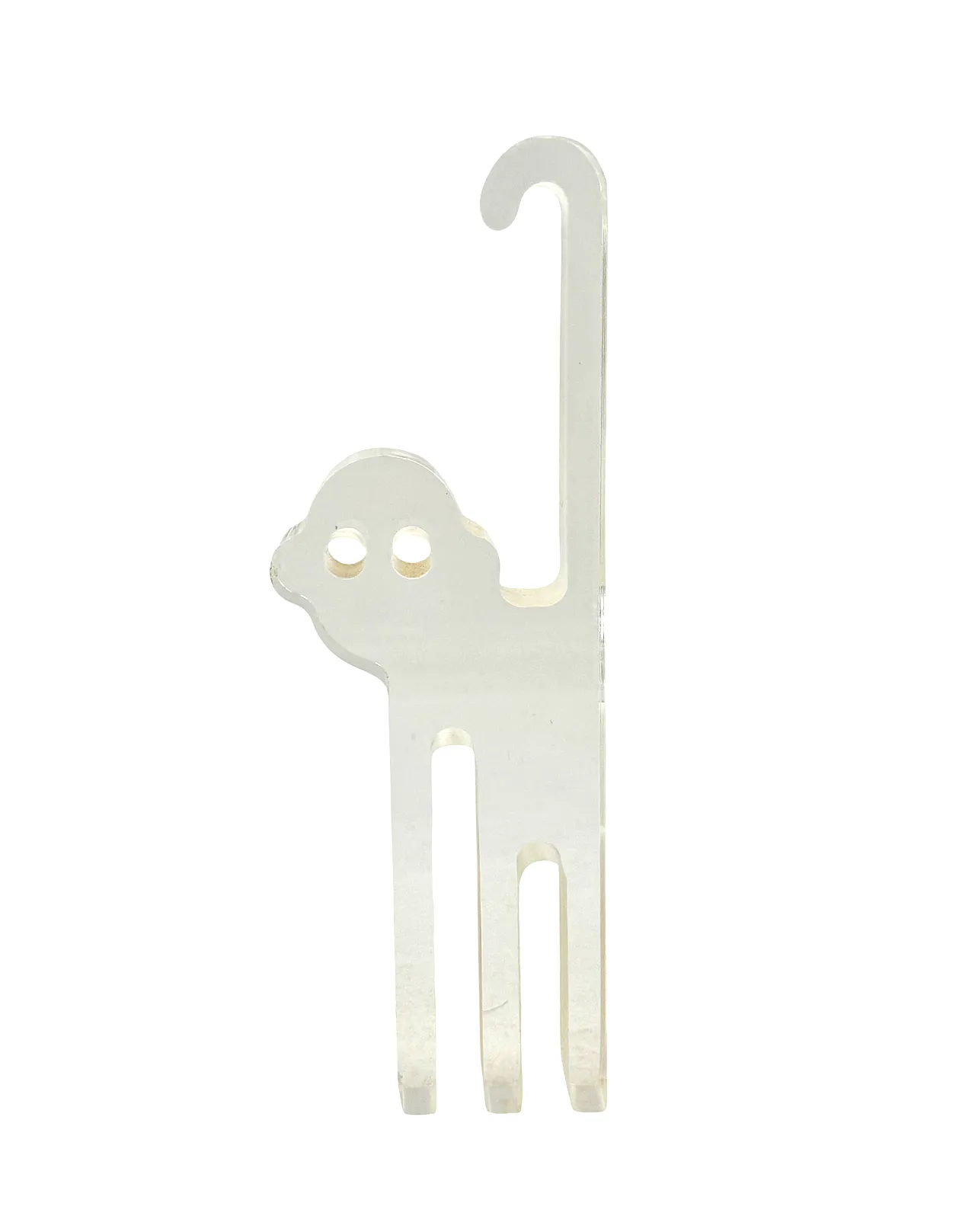 Silvio Russo, lucite monkey sculpture, Guzzini Italy 1970s 14