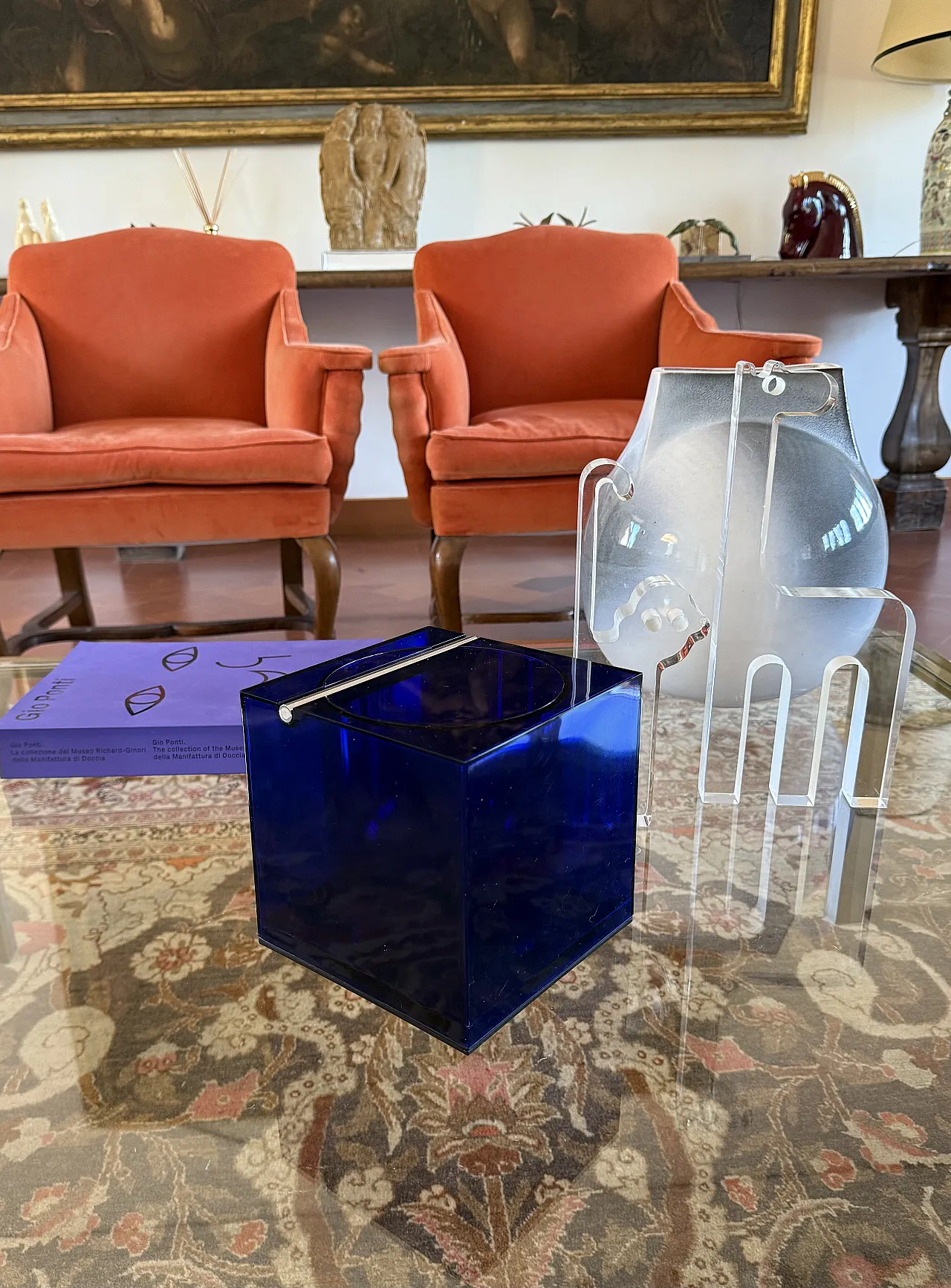 Space Age Blue Plastic Ice Bucket, Cini & Nils Italy, ca. 1970s 5