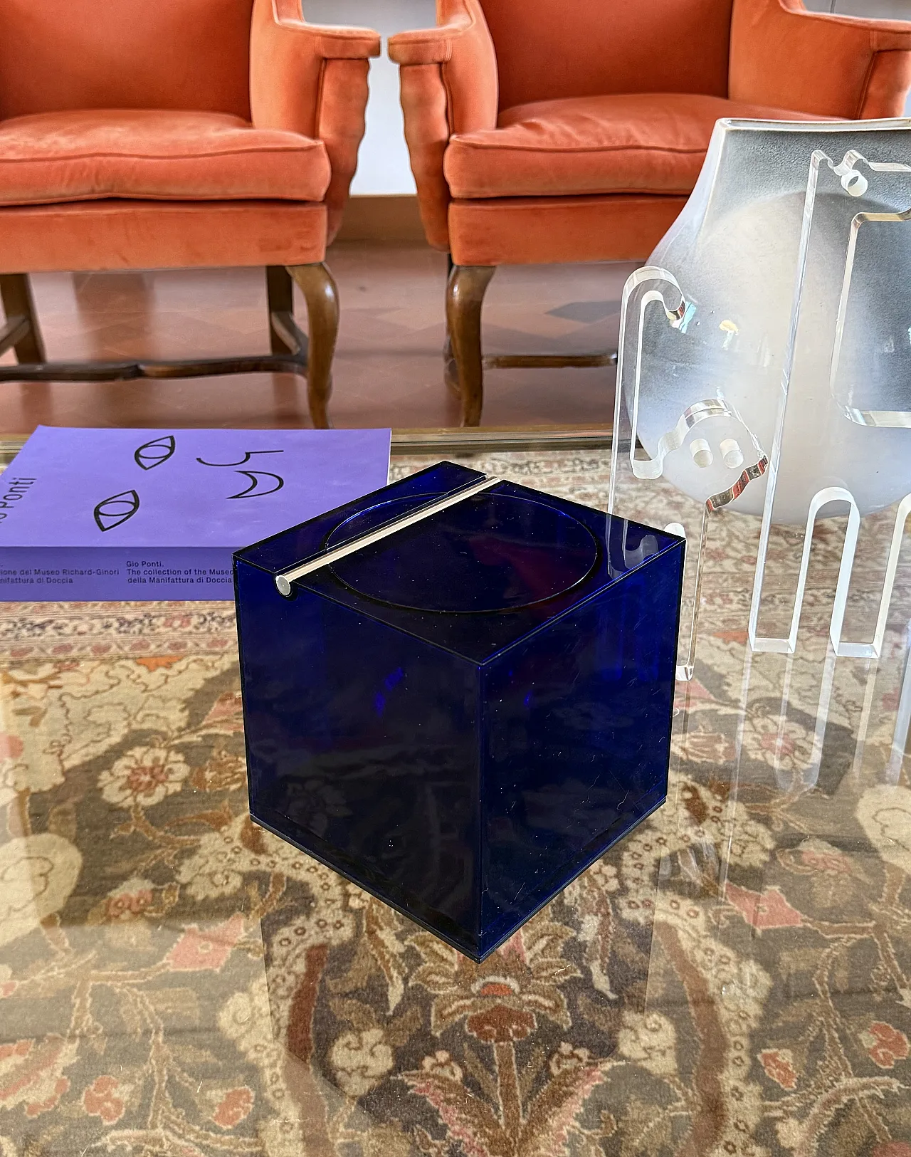 Space Age Blue Plastic Ice Bucket, Cini & Nils Italy, ca. 1970s 6