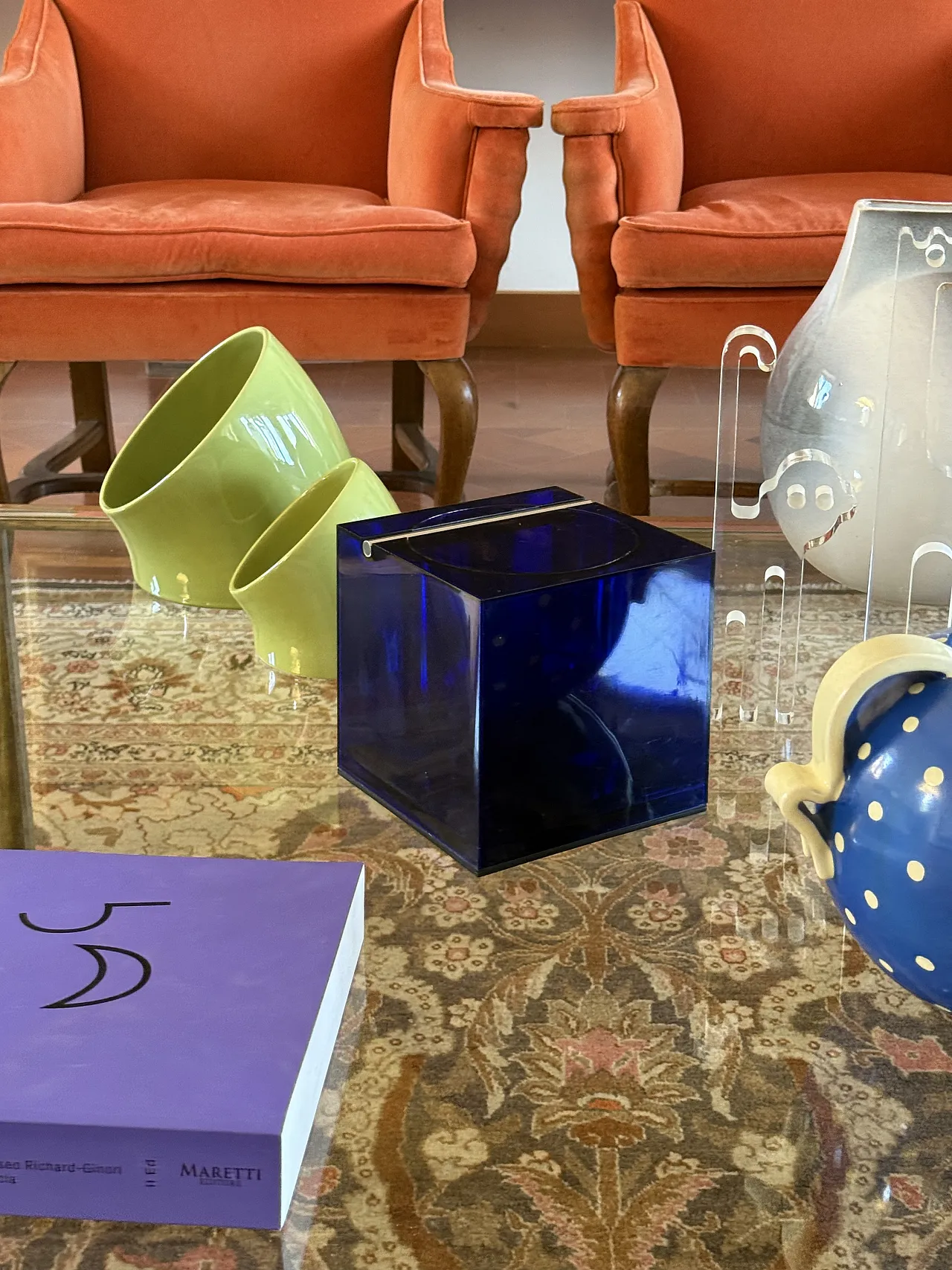 Space Age Blue Plastic Ice Bucket, Cini & Nils Italy, ca. 1970s 8