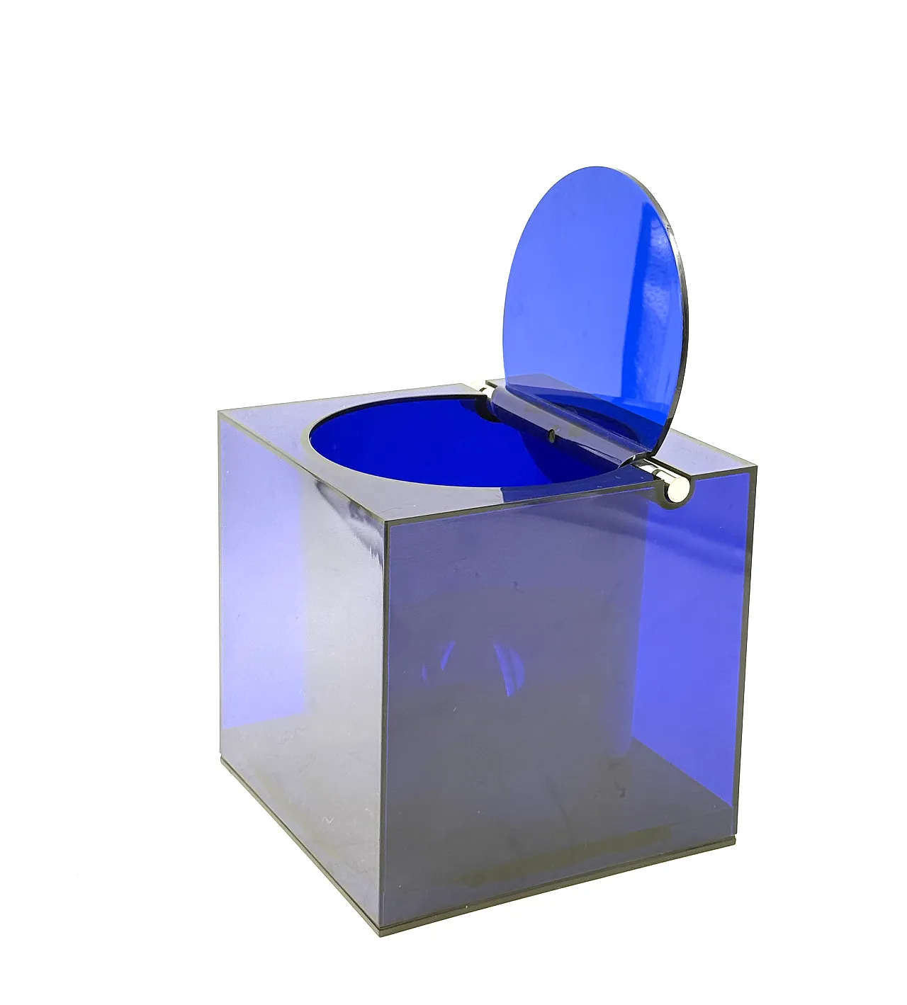 Space Age Blue Plastic Ice Bucket, Cini & Nils Italy, ca. 1970s 21