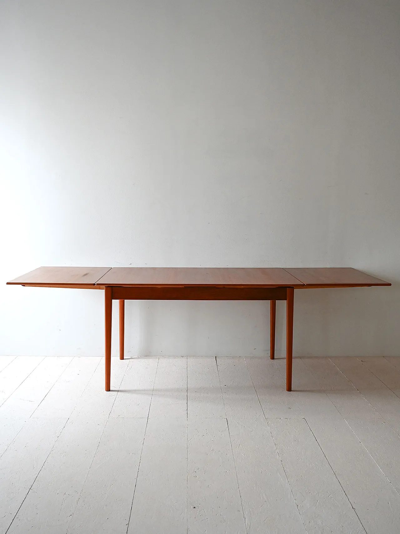 Scandinavian extendable table in teak, anni '60 2