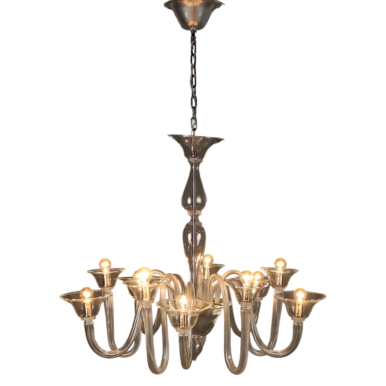 Lampadario veneziano in vetro soffiato, '900 11