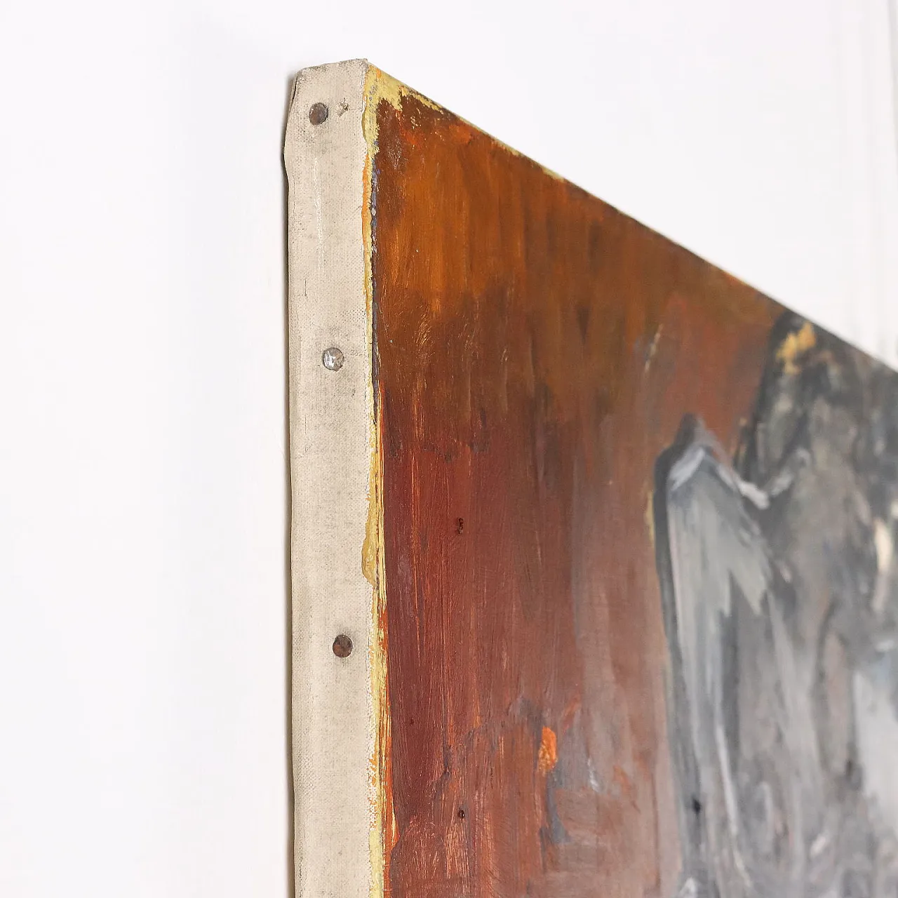 Têtes-Paysage by ORAZI, oil on canvas, 1970s 9