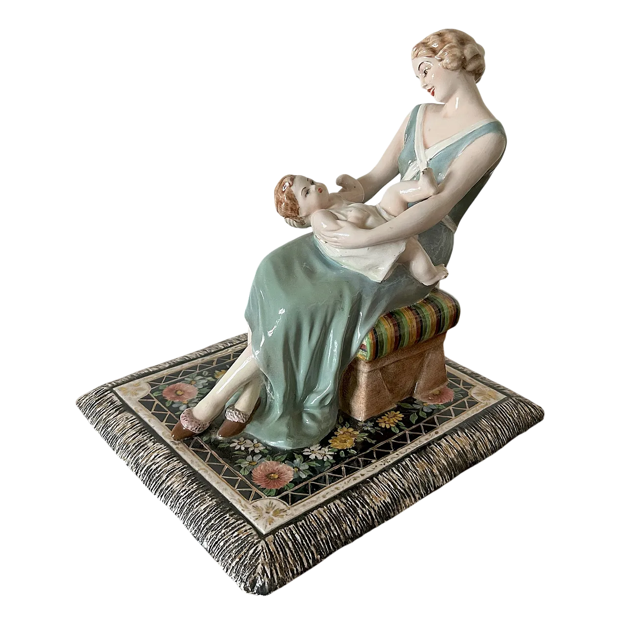 Maternity by Vincenzo Bertolotti V.B., Art Decò, 1930s 23