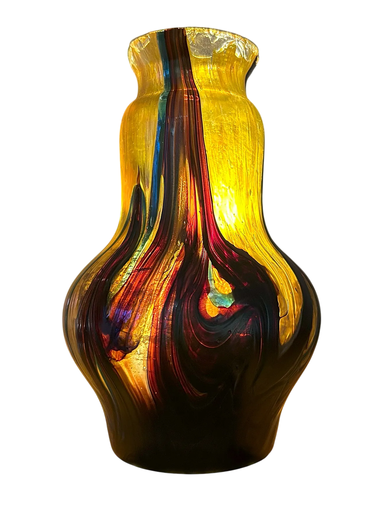 Vaso in vetro iridescente Art Nouveau, anni '20 28