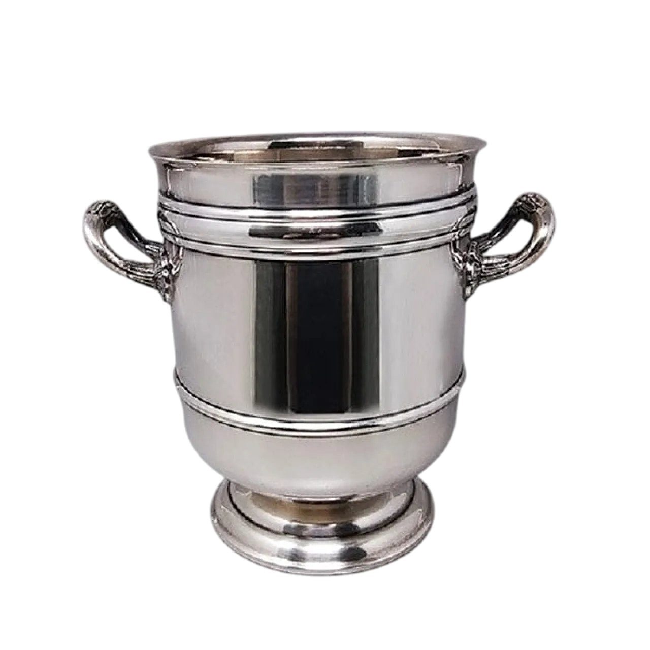 1950S Gorgeous Champagne OR Ice Bucket by Christofle in Silver Plated. 10