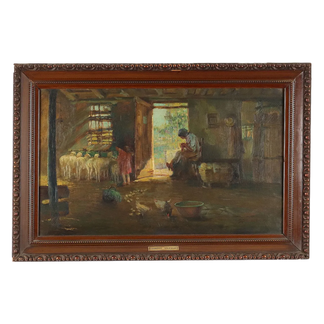 Dipinto di Giuseppe Solenghi, olio su tela, inizi '900 11