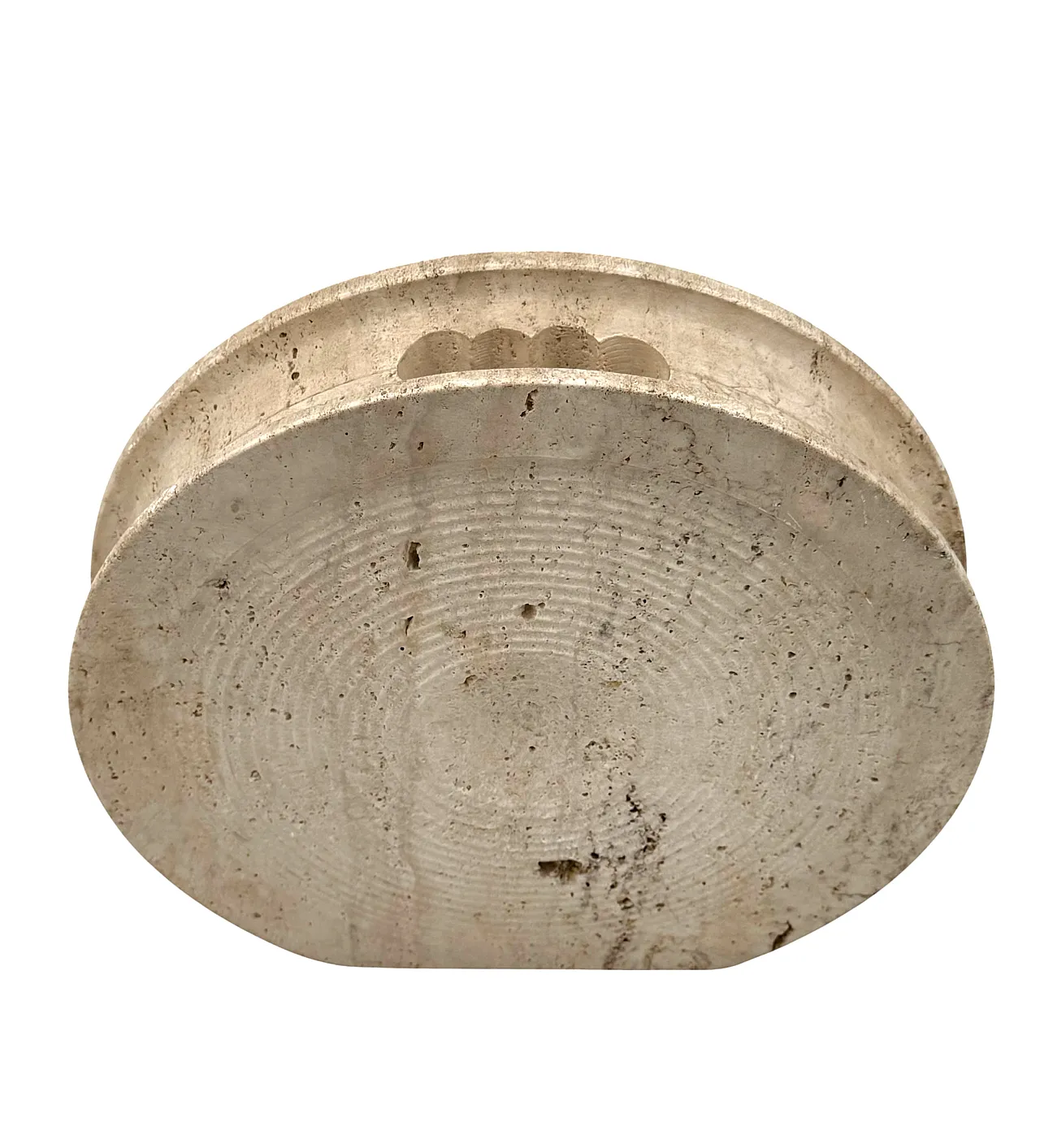 Travertine solifleur vase by Cerri Nestore, 1970s 6