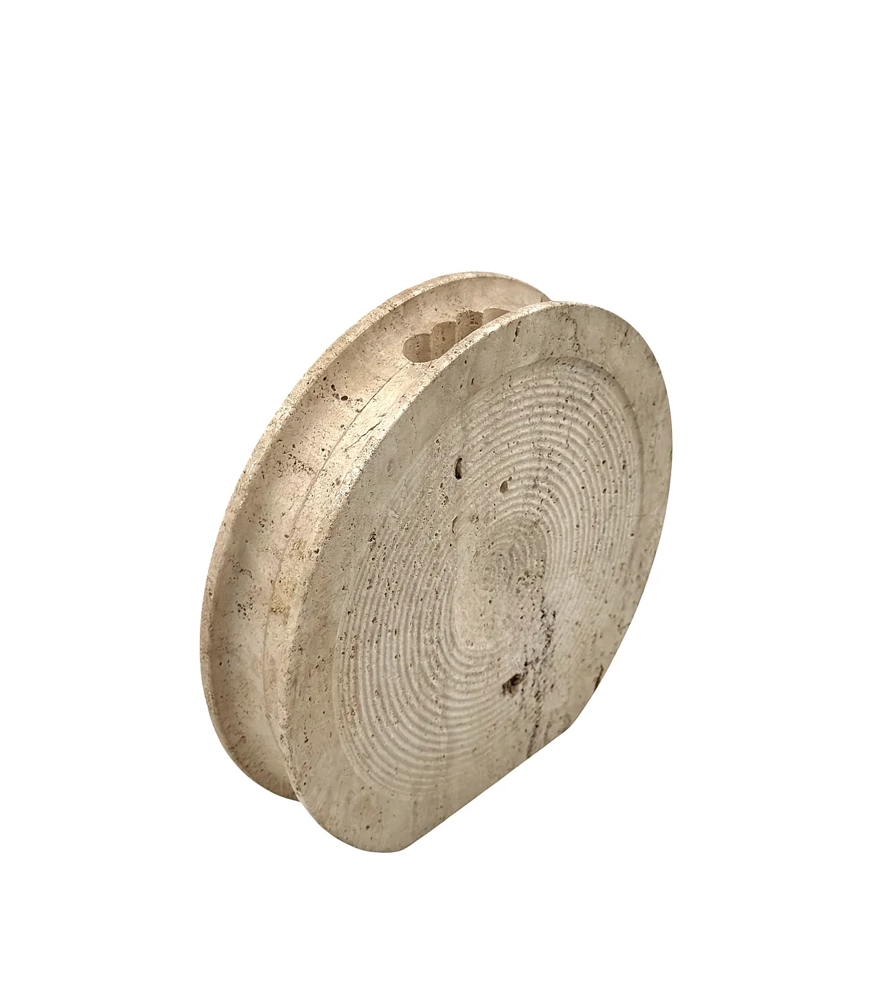 Travertine solifleur vase by Cerri Nestore, 1970s 7
