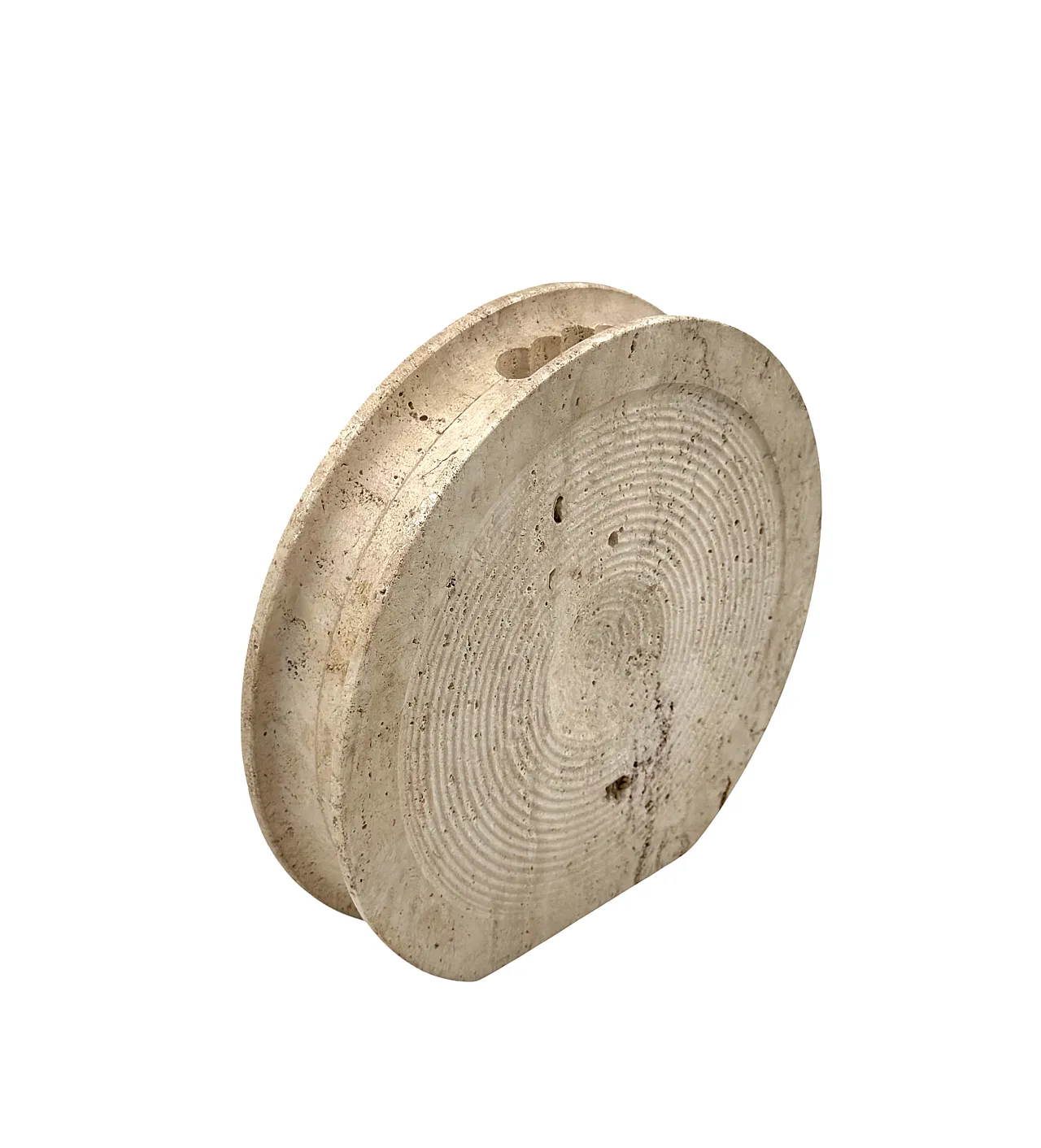 Travertine solifleur vase by Cerri Nestore, 1970s 8
